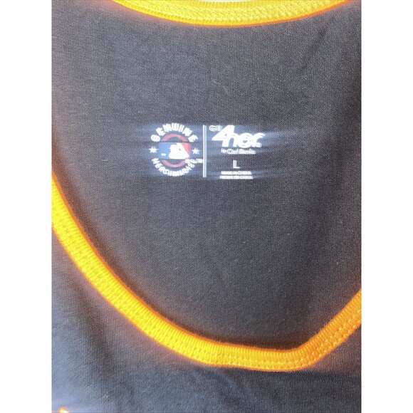 new MLB baseball SF Giants Baseball san francisco tank top 4Her sports Black L - Picture 2 of 6